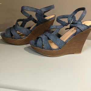 Wedges mezclilla